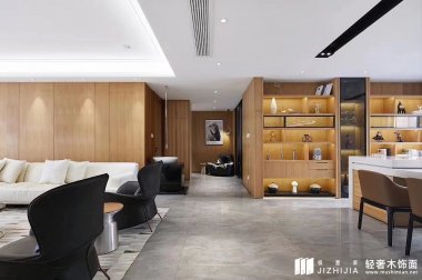 T613天然白橡木直纹木饰面室内装修案例